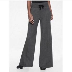 Athleta Grey Sierra Wide-Leg Sweatpants